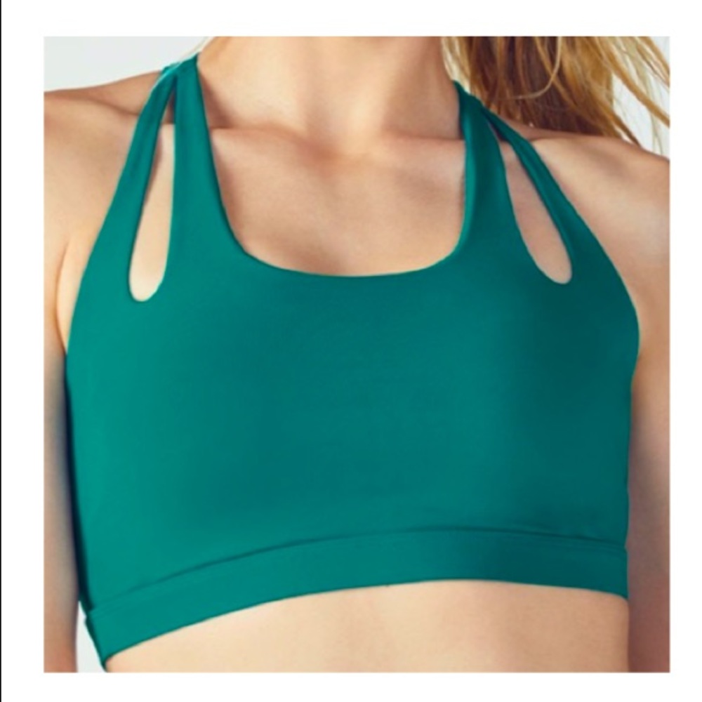 Fabletics Teal Sports Bra